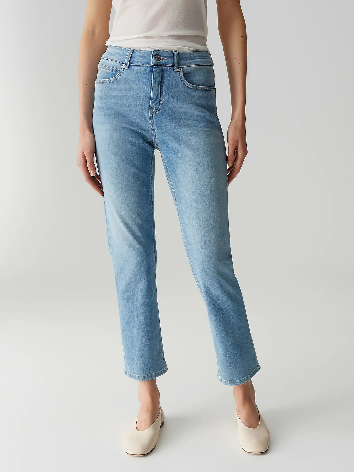 OPUS PANTS | Jeans Straight Fit MELLY BASE | hellblau
